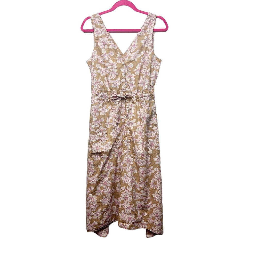 Gap Womens Dress XS Cotton Maxi Floral Cottagecore Garden Romantic Forest Fairy